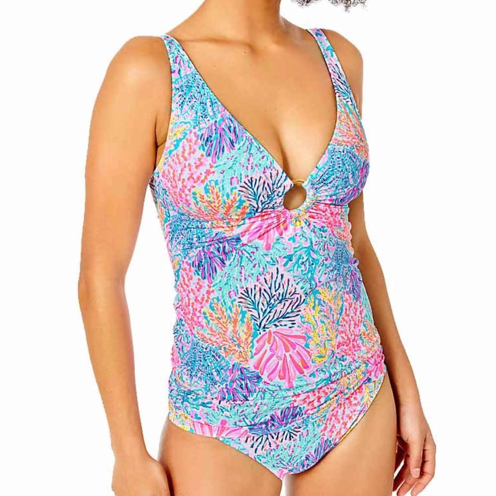 Lilly Pulitzer Multicolor One-Piece Swimsuit Top Only. Wrong size not used